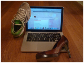 ordinateur chaussures talons