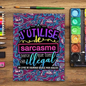 « J'utilise le sarcasme parce que tuer c'est illégal », le cahier de coloriages qui soulage bien