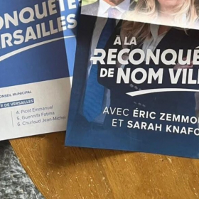 « À la reconquête de Nom Ville » : la bourde qui ridiculise une candidate Reconquête en pleine campagne à Versailles