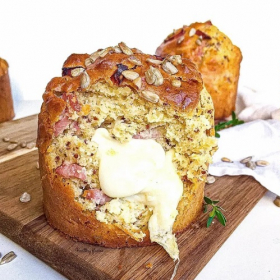 La recette des muffins bacon cœur coulant mozzarella facile et rapide