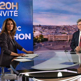 Anne-Claire Coudray face à Jean-Luc Mélenchon : ce recadrage en direct qui a crispé le 20h de TF1