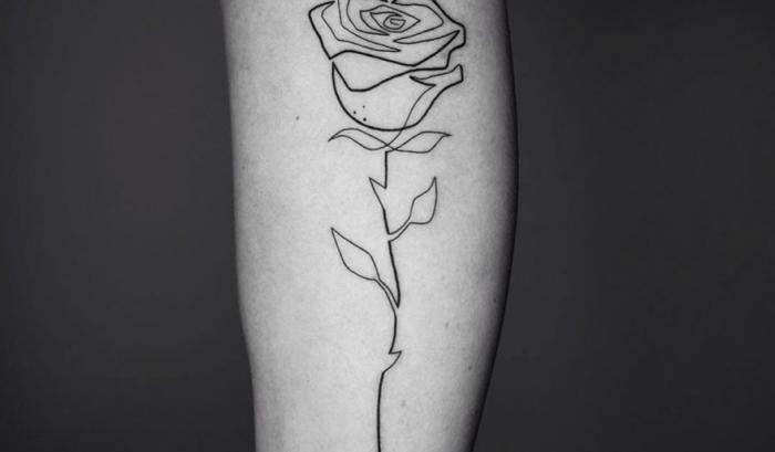 Des tatouages minimalistes réalisés avec un seul trait d'encre | #3