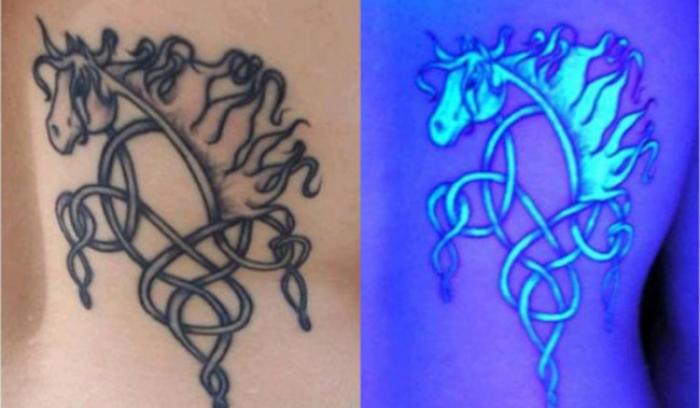 15 idées originales de tatouages à l'encre fluorescente | #6