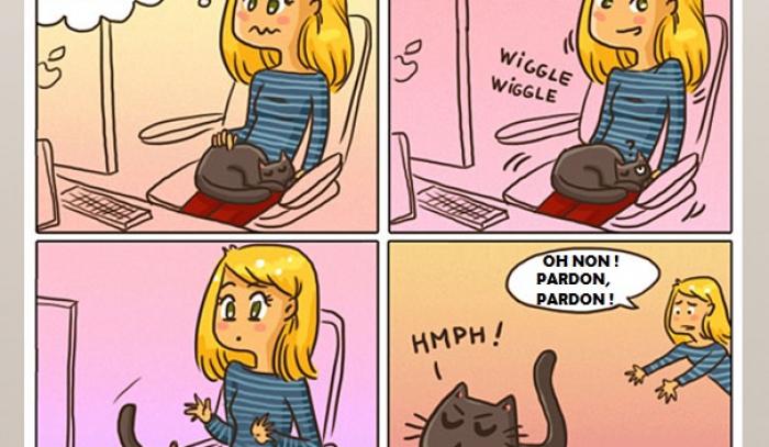 14 illustrations rigolotes qui résument parfaitement la vie avec un chat | #4