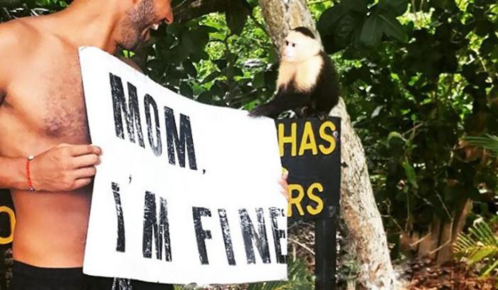 Cet homme quitte tout pour faire un tour du monde mais regardez les photos qu'il envoie à sa mère pour la rassurer ! | #15