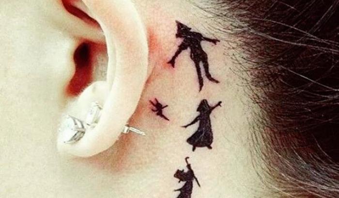 26 idées de tatouages derrière l'oreille | #16