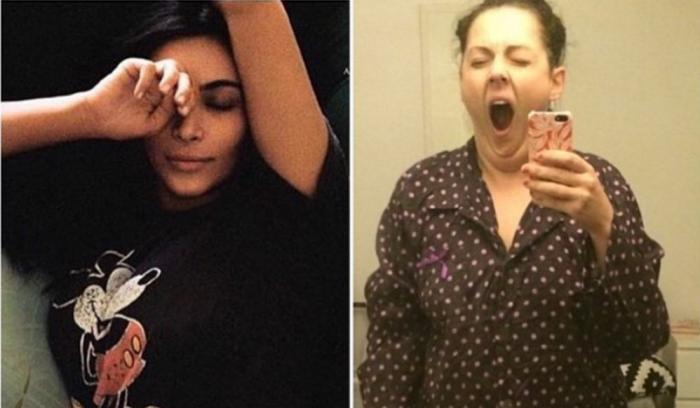 Cette femme reproduit avec beaucoup d'humour les photos Instagram des stars