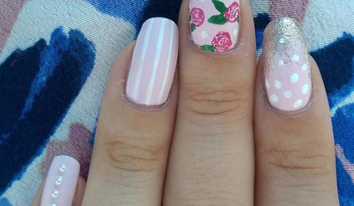 Des idées de nail art avec des perles pour une manucure élégante | #25
