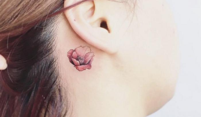 26 idées de tatouages derrière l'oreille | #12