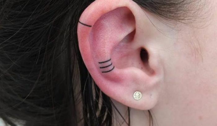 11 tatouages hélix qui vous donneront envie d'un tatouage sur l'oreille | #8