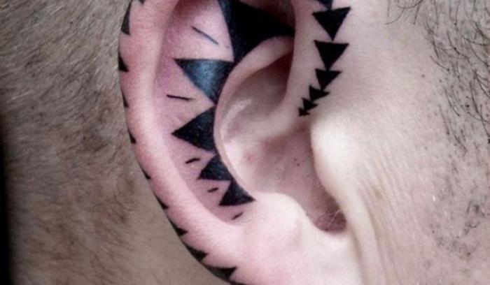 11 tatouages hélix qui vous donneront envie d'un tatouage sur l'oreille | #11