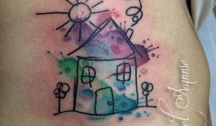 12 parents qui ont tellement adoré le dessin de leur enfant qu'ils se le sont fait tatouer ! | #2