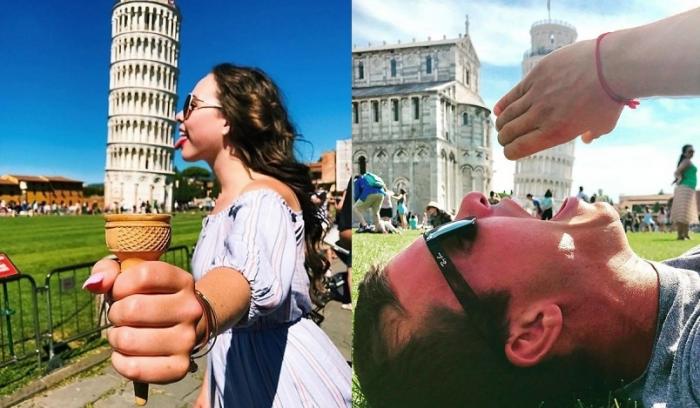 Les 13 meilleures photos de touristes qui posent devant la Tour de Pise
