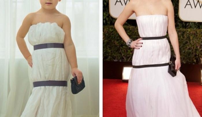 Cette maman créative recrée les robes de star pour sa petite fille avec les moyens du bord, et le résultat est juste WAOUH ! | #3