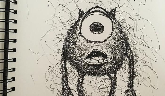 Il transforme ses gribouillages en dessins magnifiques | #5