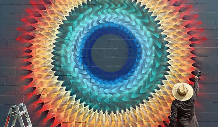 Ce street artiste crée des fresques murales kaléidoscopiques absolument sublimes | #10