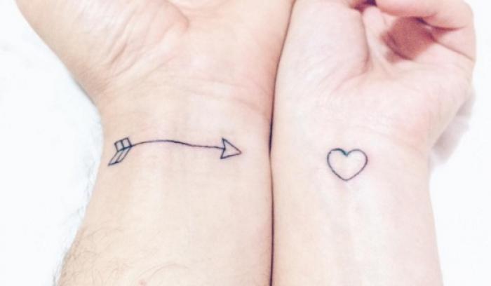 29 petits tatouages assortis pour les couples qui veulent afficher leur amour | #2