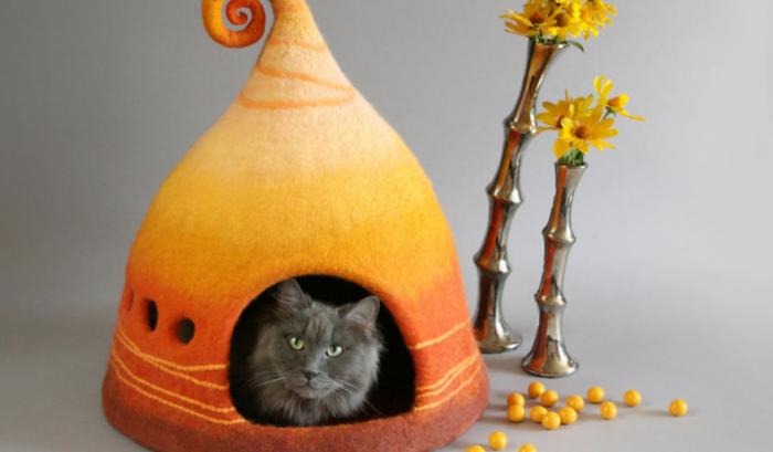 Elle crée des maisons pour chat pleines de couleur vraiment adorables | #7