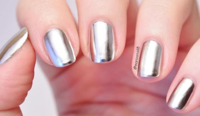 Découvrez la dernière tendance nail art miroir | #12