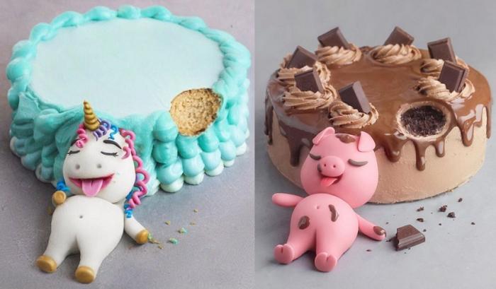 Elle réalise des gâteaux adorables avec des personnages trop gourmands (et c'est vraiment chou)