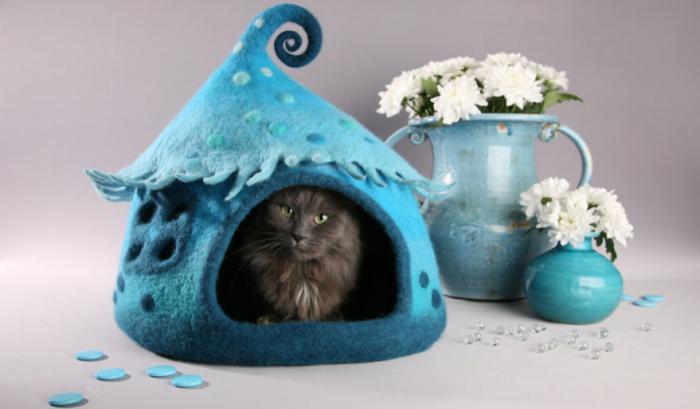Elle crée des maisons pour chat pleines de couleur vraiment adorables | #4