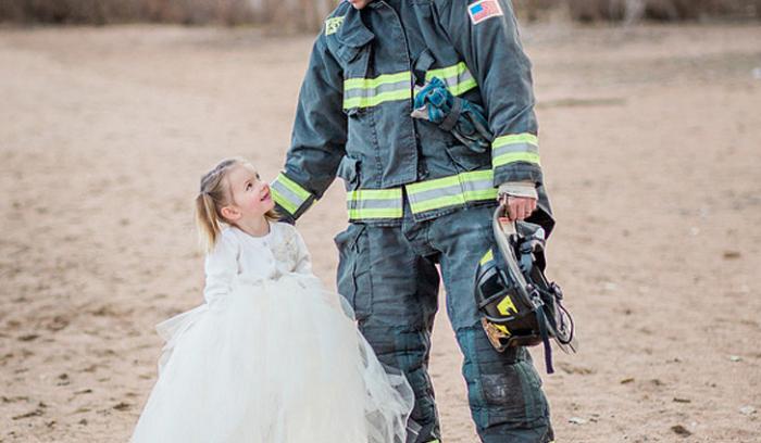 Ce shooting photo d'un papa pompier et de sa petite fille de 3 ans est adorable | #2