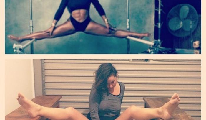 Hilarant : une femme reproduit les poses de stars sur son compte Instagram | #5