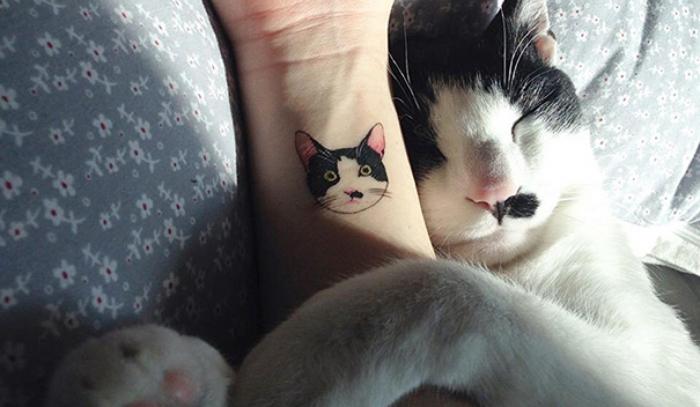 Les 18 meilleures idées de tatouages chat | #3