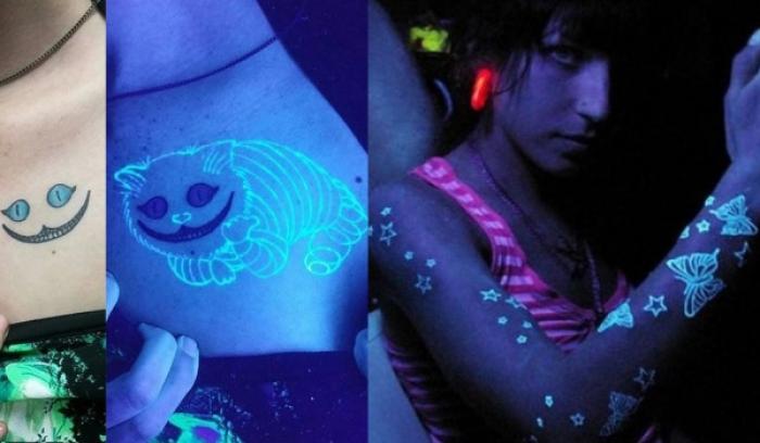 15 idées originales de tatouages à l'encre fluorescente