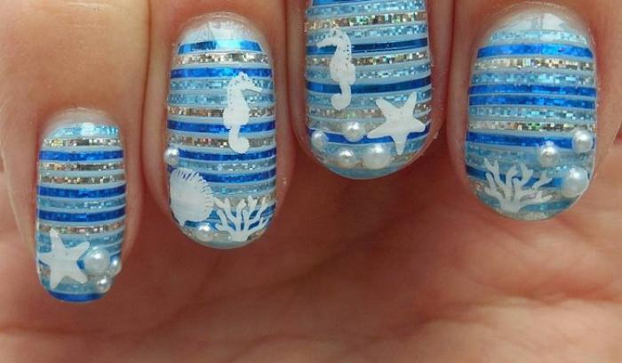 Des idées de nail art avec des perles pour une manucure élégante | #22
