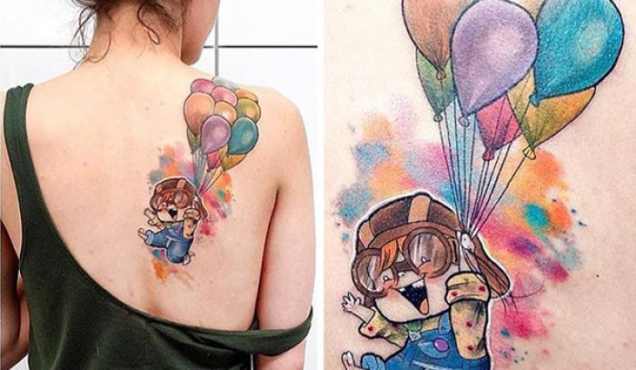 18 tatouages inspirés des dessins animés Pixar | #2