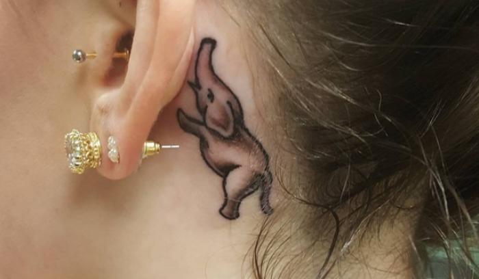 26 idées de tatouages derrière l'oreille | #20