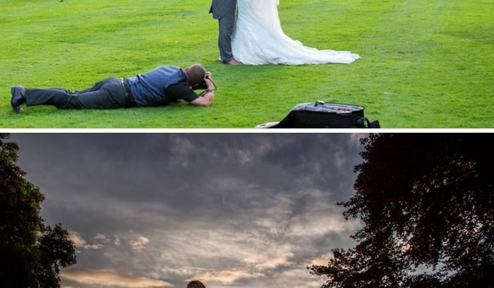 18 photos qui prouvent que les photographes de mariage sont prêts à tout pour prendre une belle photo | #5