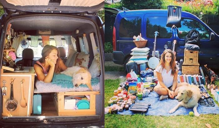 Cette jeune femme a transformé sa camionnette pour que ses rêves de voyage deviennent réalité