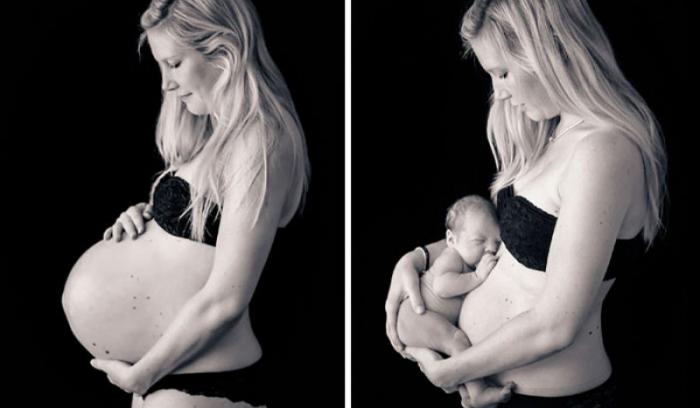 20 photos de mamans avant et après leur grossesse