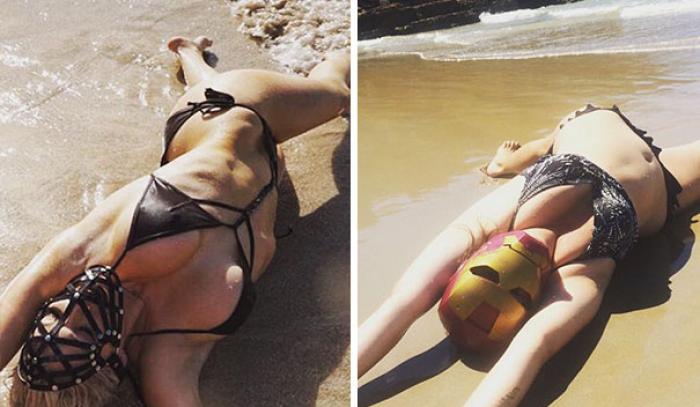 Cette femme reproduit avec beaucoup d'humour les photos Instagram des stars | #12