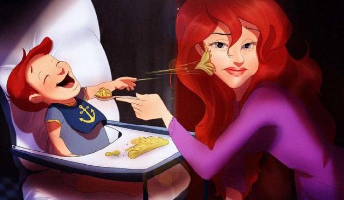 A quoi ressembleraient nos Princesses Disney préférées si elles étaient jeunes mamans ? | #5