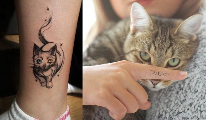 Les 18 meilleures idées de tatouages chat