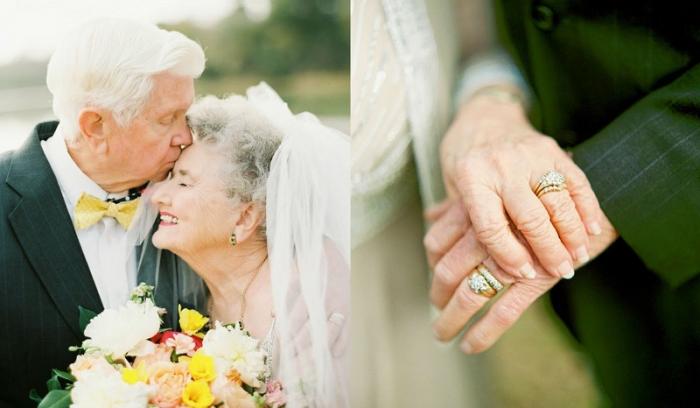 Découvrez le shooting photos plein de douceur de ces 2 grands-parents pour fêter leur 63ème anniversaire de mariage