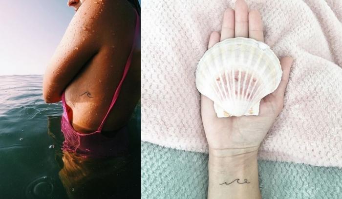 18 idées de tatouages vague pour tous ceux qui adorent la mer