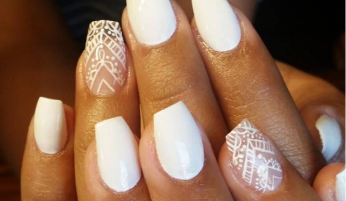 14 idées de nail arts blancs | #13