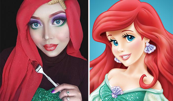 Cette make-up artist se déguise en princesses Disney et le résultat est incroyablement réussi | #4