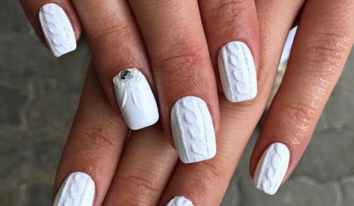 14 idées de nail arts blancs | #7