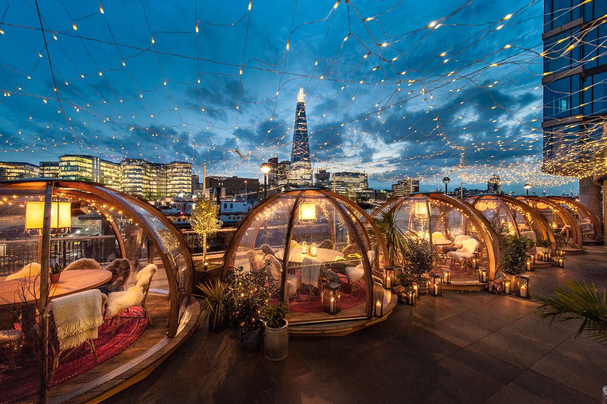 Ce restaurant londonien permet de manger dans une bulle avec une vue