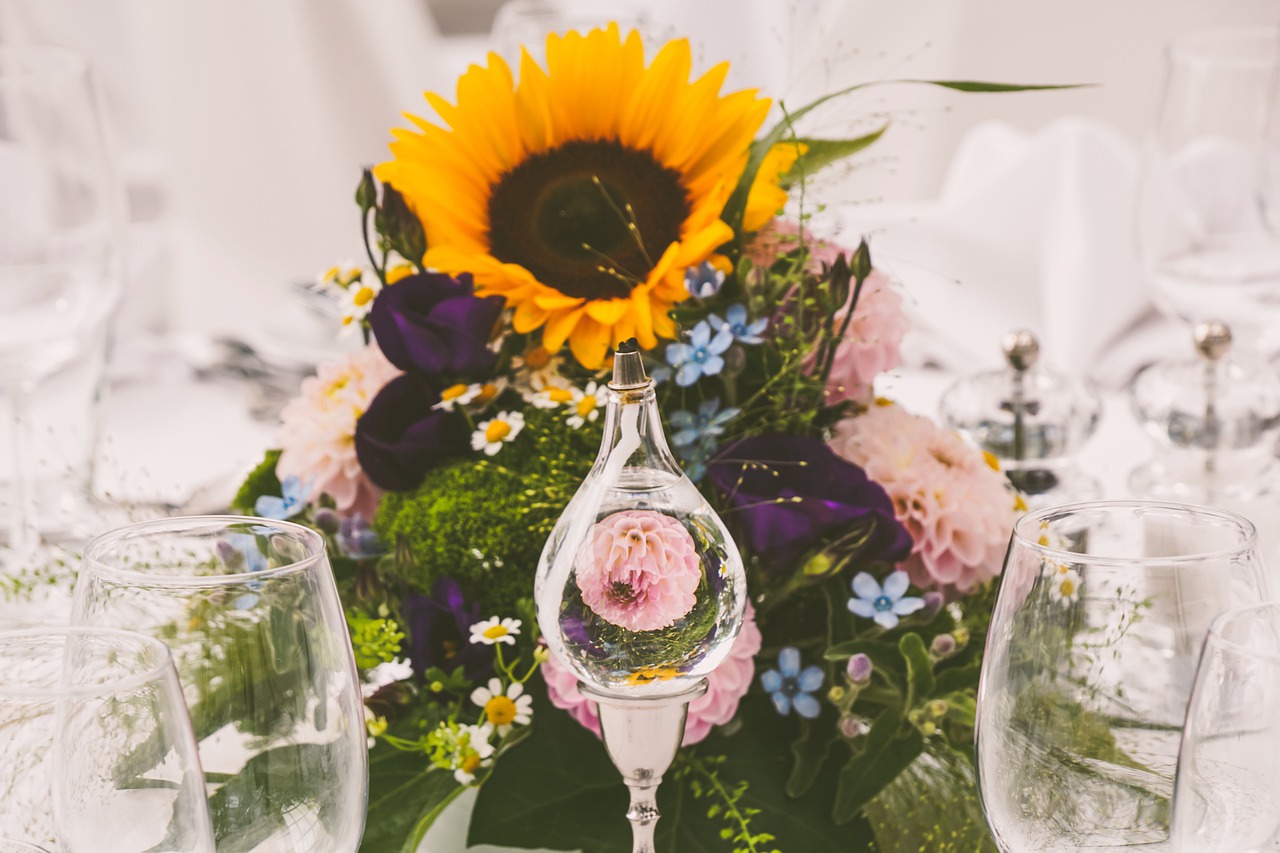 fleurs-tournesol-centre-de-table-mariage