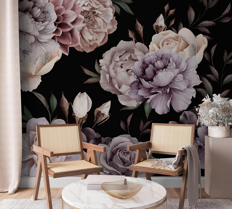 dark-background-flower-wallpaper-mural
