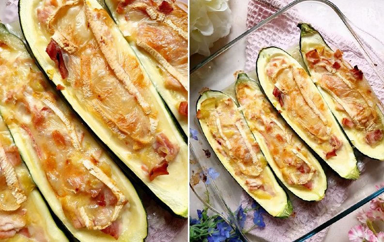 La recette de courgettes au jambon et reblochon facile