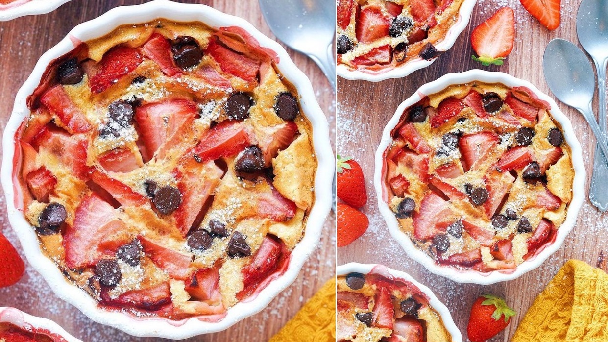 La recette de clafoutis fraise facile et rapide