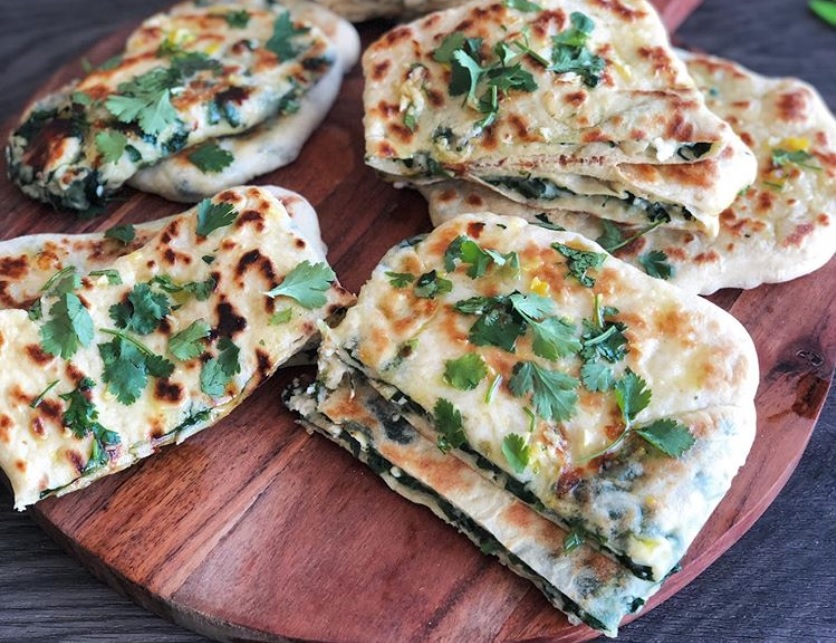 La recette de naans fromage épinards facile et rapide