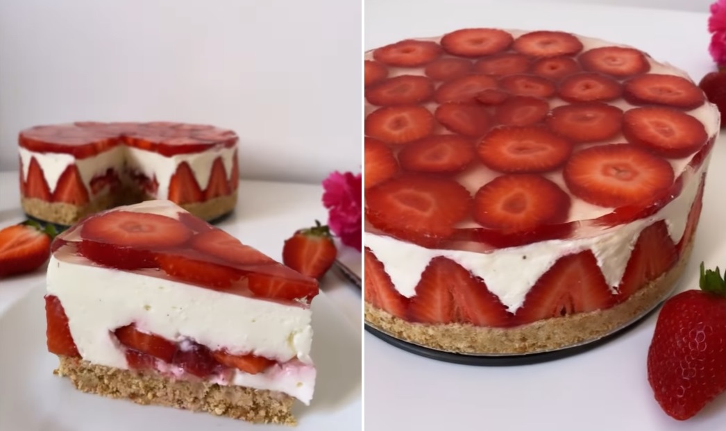 La recette de cheesecake fraises facile et rapide